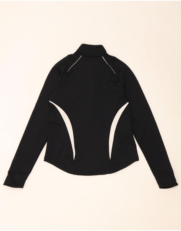 Nike træningsdragt topjakke til kvinder UK 10 Small Black Colourblock Polyester