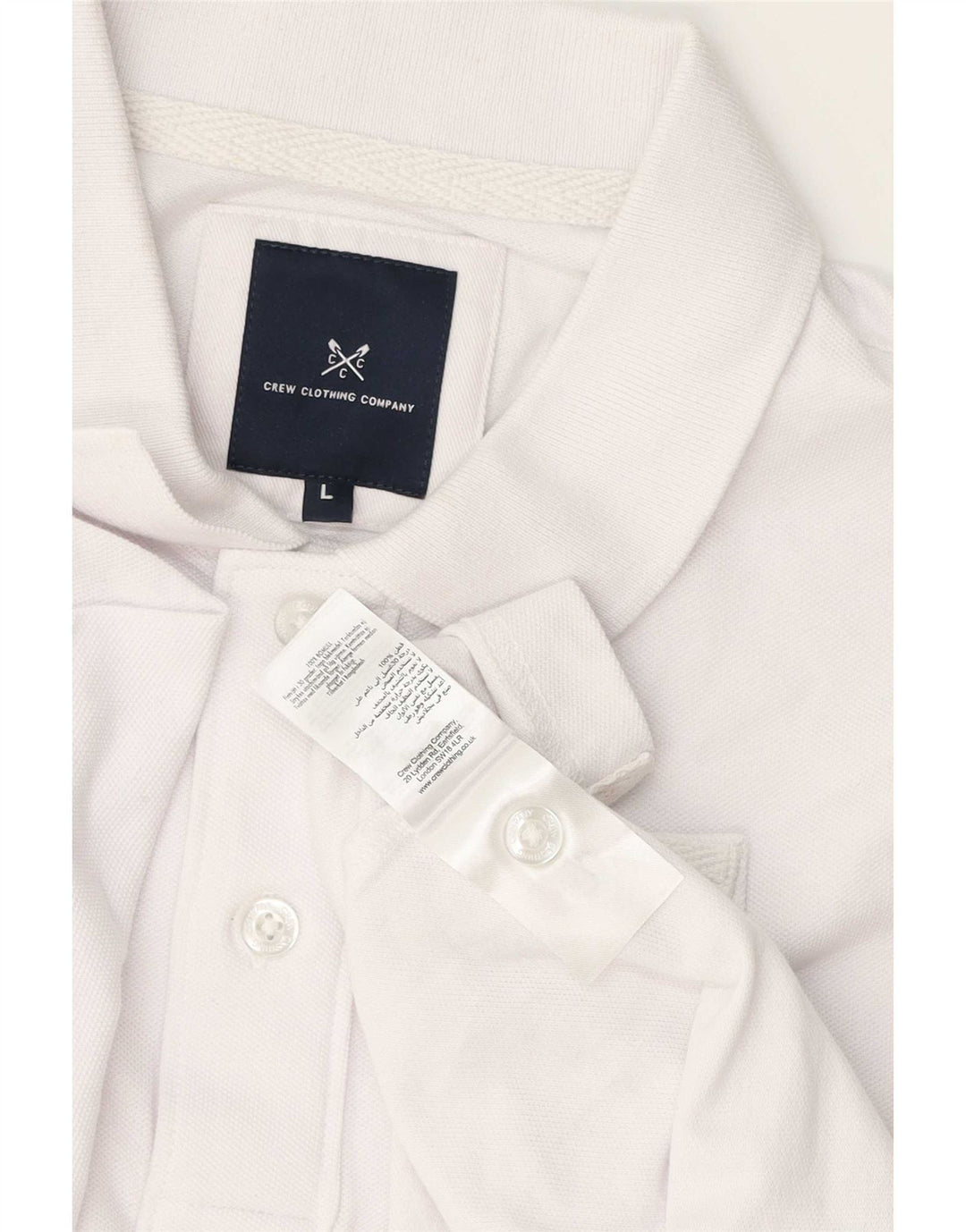 Besætningstøj Herre poloshirt Stor hvid bomuld