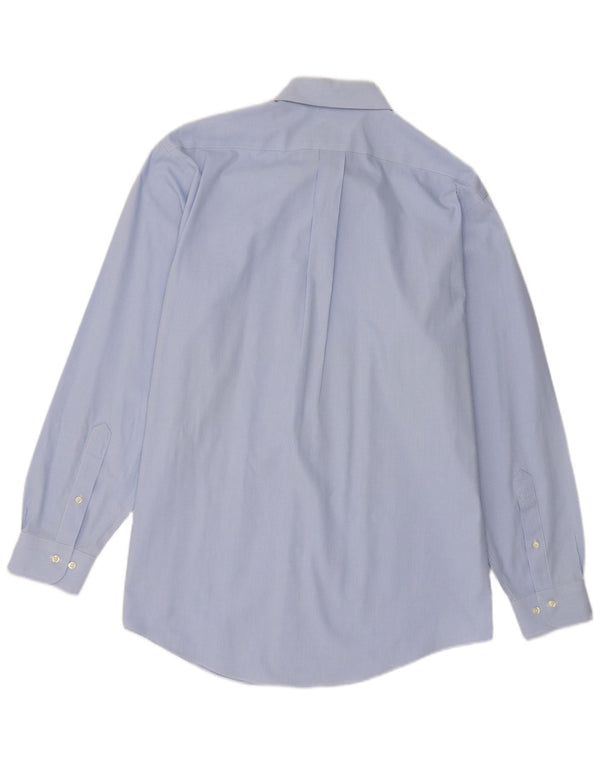 Brooks Brothers Herre 346 skjorte str. 16 4/5 Large Blue Houndstooth Bomuld