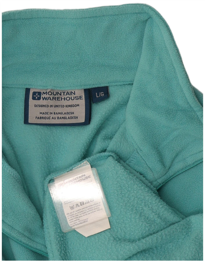 Mountain Warehouse Dame lynlås-hals Fleece Jumper UK 16 Large Blue Polyester