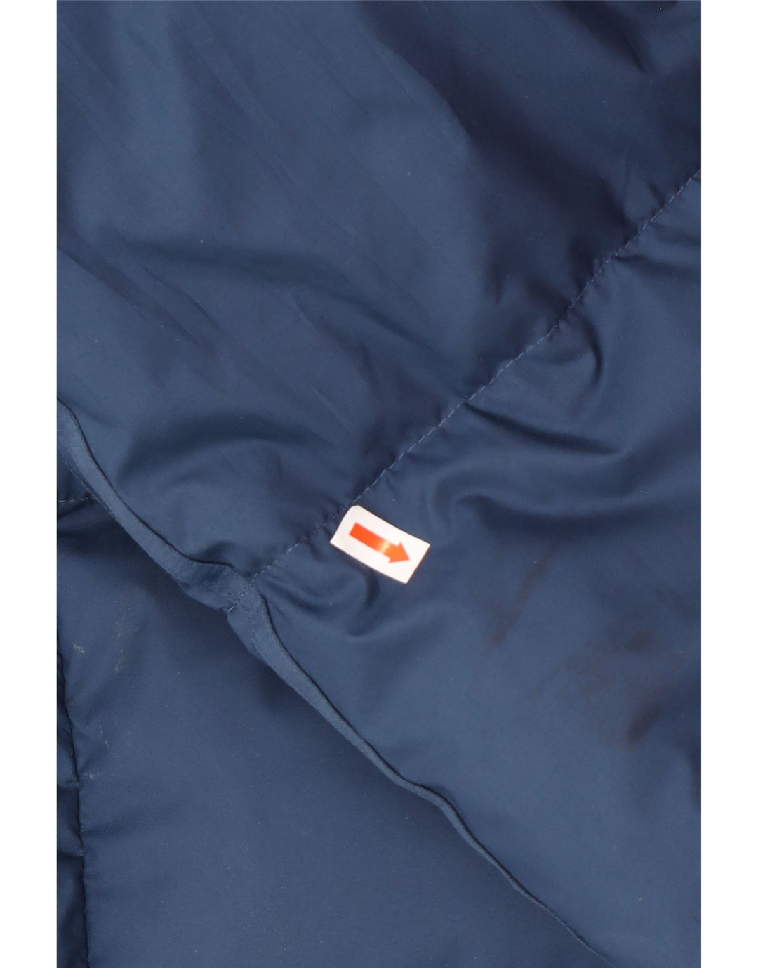 ADIDAS Herre hættepolstret jakke UK 42 XL Navyblå Polyamid Vinter