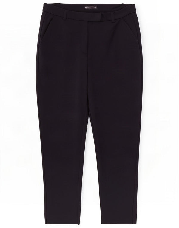 Marks & Spencer Dame Slim Chino Bukser UK 18 XL W36 L28 Navy Blue