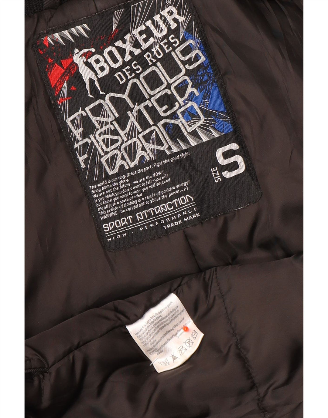 Boxeur Des Rues Herre Utility Jacket UK 36 Small Black Polyester