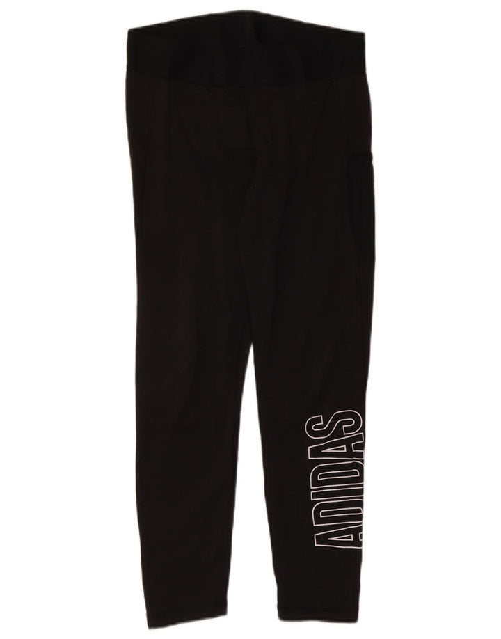 Adidas Dame Aeroready Grafiske Leggings UK 12/14 Medium Black