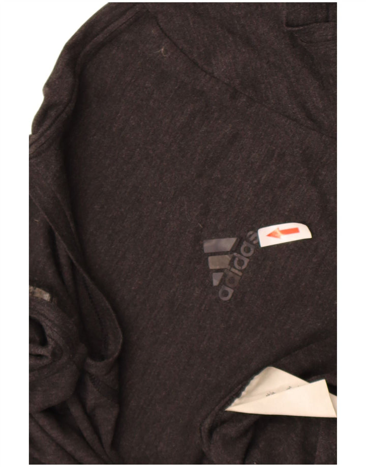 Adidas Herre Climalite T-Shirt Top Stor Grå Polyester