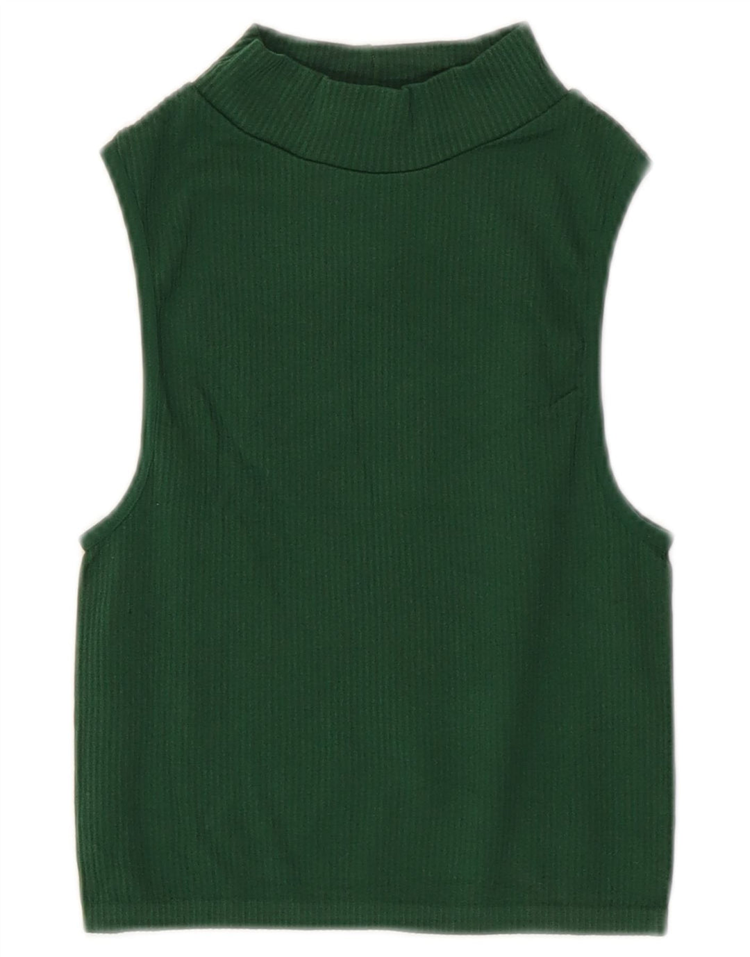 Zara Womens Crop Vest Top UK 4 XS Grøn