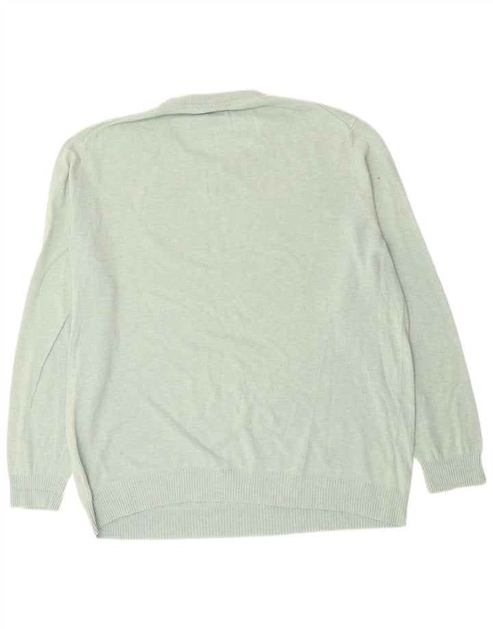 LYLE & SCOTT Herre sweater med rund hals 2XL grøn bomuld