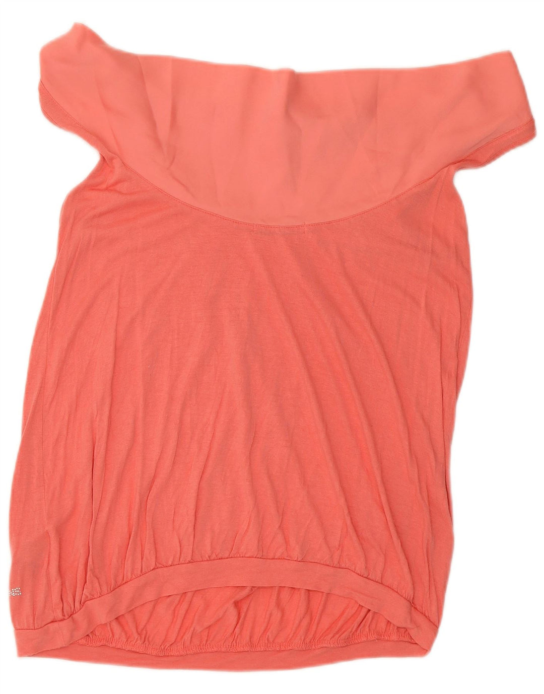 Gaudi Womens Sleeveless Off Shoulder Top UK 8 Small Pink Viscose
