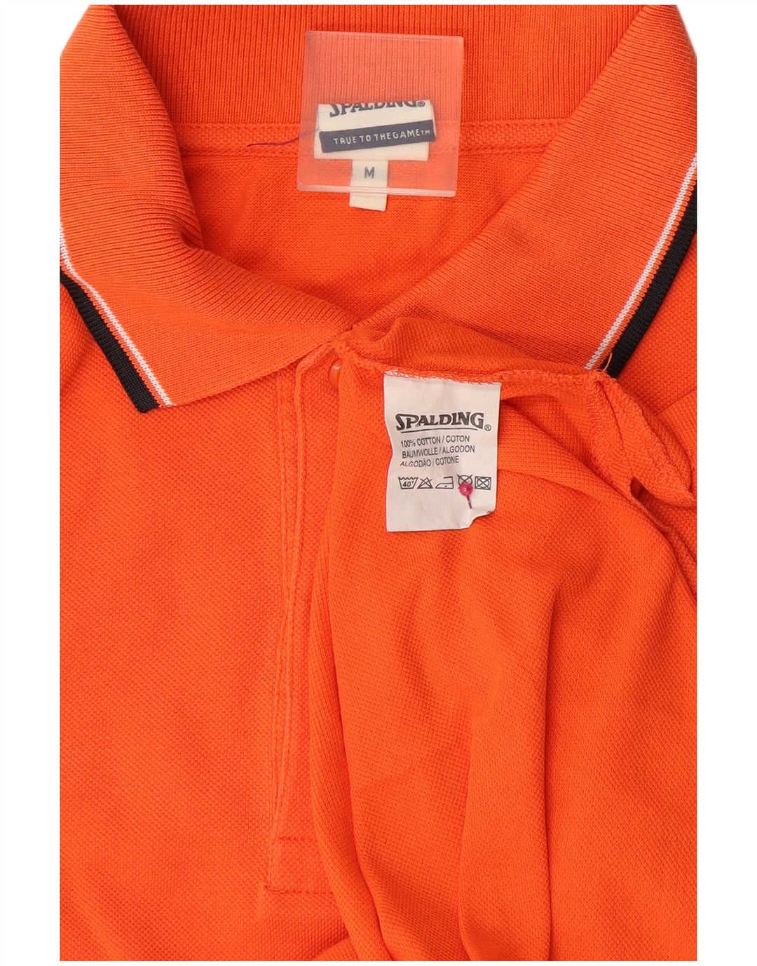 Spalding Herre poloshirt Medium Orange Bomuld