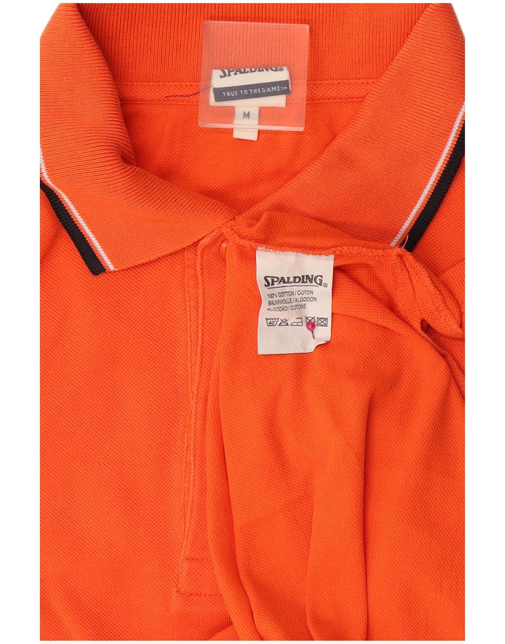 Spalding Herre poloshirt Medium Orange Bomuld