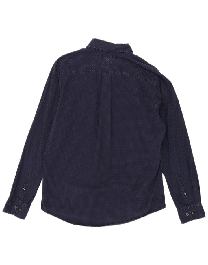 Tommy Hilfiger Herreskjorte Medium Navyblå plettet bomuld