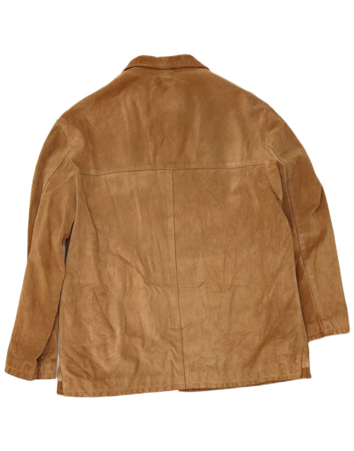 Lavorazione Artigiana Dame 4-knaps blazerjakke UK 14 Medium Brun