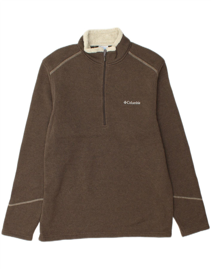 COLUMBIA Sweatshirt med lynlås til mænd Medium Khaki Polyester
