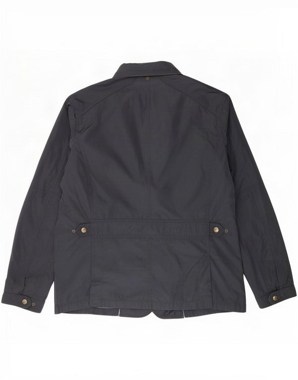Massimo Dutti Herre Utility Jacket UK 40 Large Navy Blue Polyester