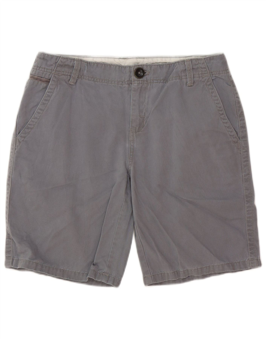Eddie Bauer Kvinders Chino Shorts US 8 Medium W30 Grå Bomuld