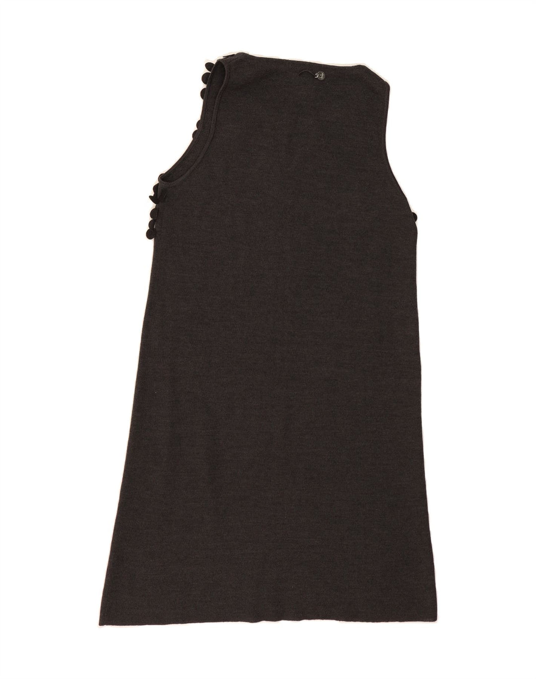 CALVIN KLEIN Womens Sleeveless A-Line Dress UK 10 Small Grey Vintage Calvin Klein and Second-Hand Calvin Klein from Messina Hembry 