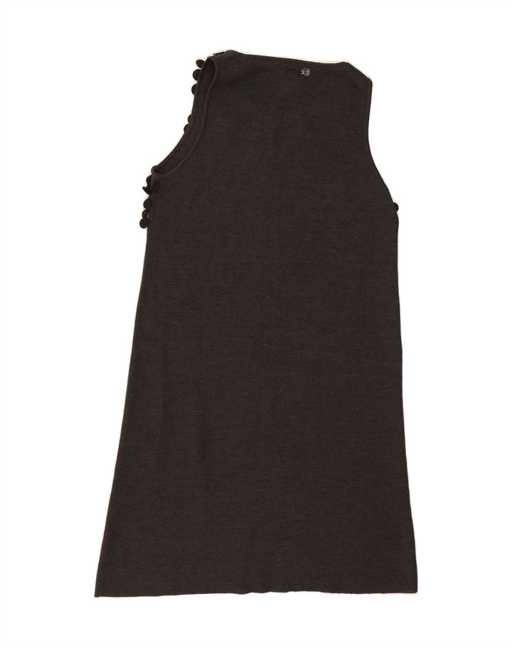 CALVIN KLEIN Womens Sleeveless A-Line Dress UK 10 Small Grey Vintage Calvin Klein and Second-Hand Calvin Klein from Messina Hembry 