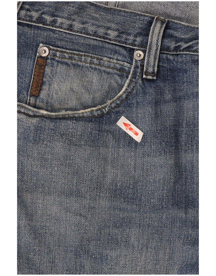 Armani Straight Jeans til mænd W36 L34 blå bomuld
