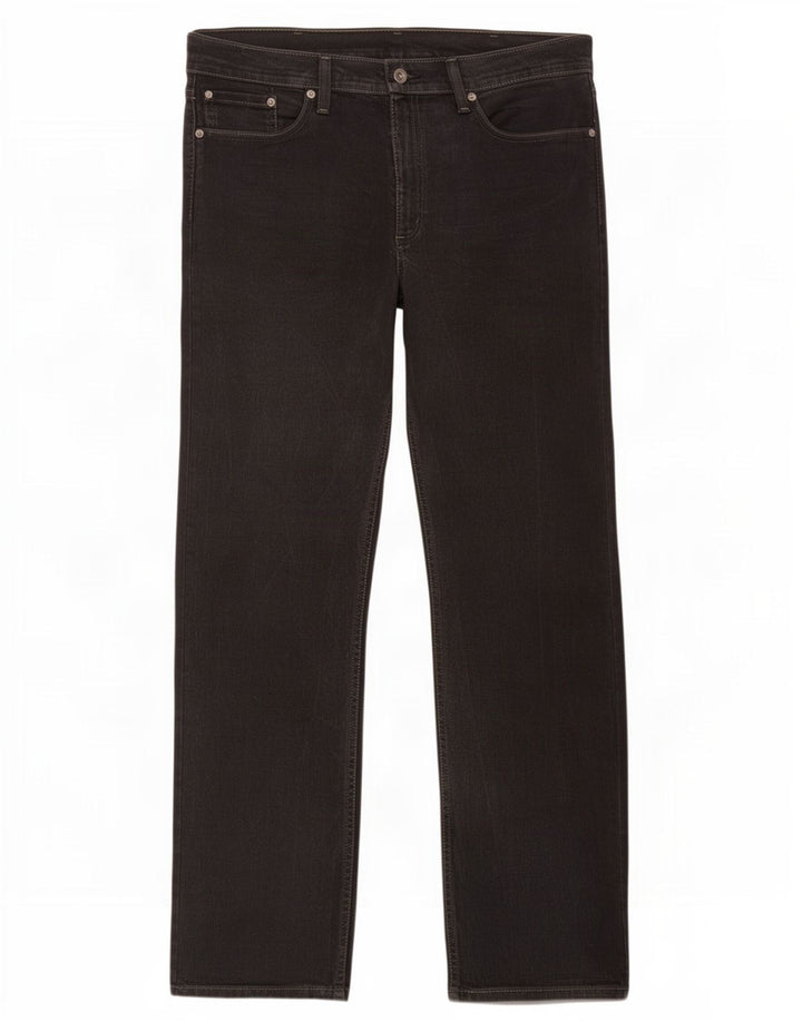 Levi's Herre 514 lige jeans W38 L32 sort bomuld