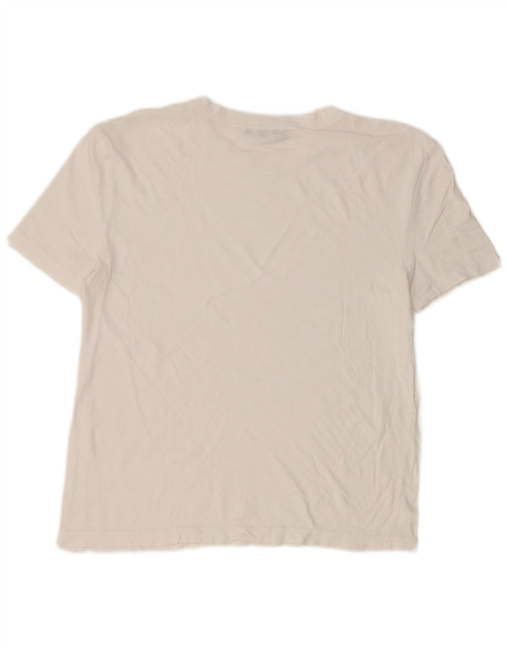 Zara Dame T-Shirt Top UK 10 Small White