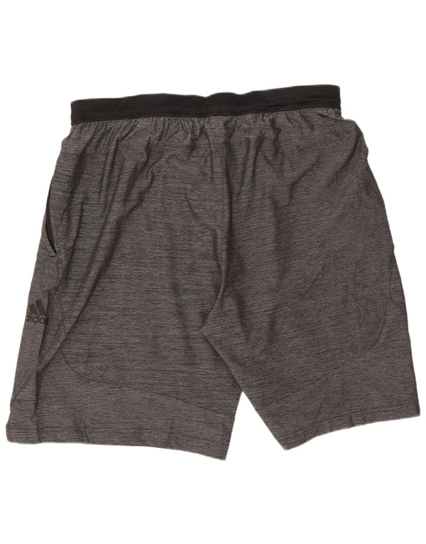 Adidas Sports Shorts til mænd XL Grå Flecked Polyester Sports