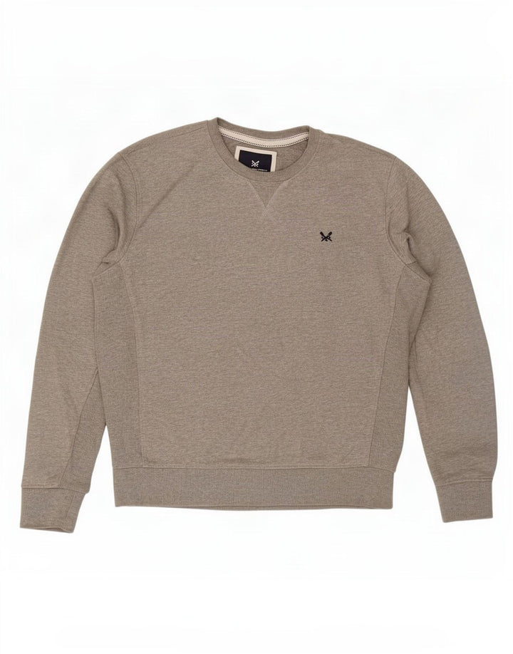 Crew Beklædning Herre Sweatshirt Jumper Stor Grå Bomuld