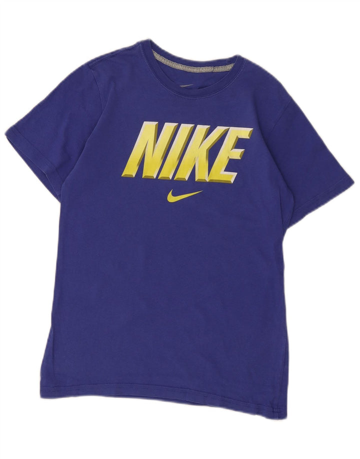 Nike Boys Grafisk T-Shirt Top 10-11 år Medium Lilla