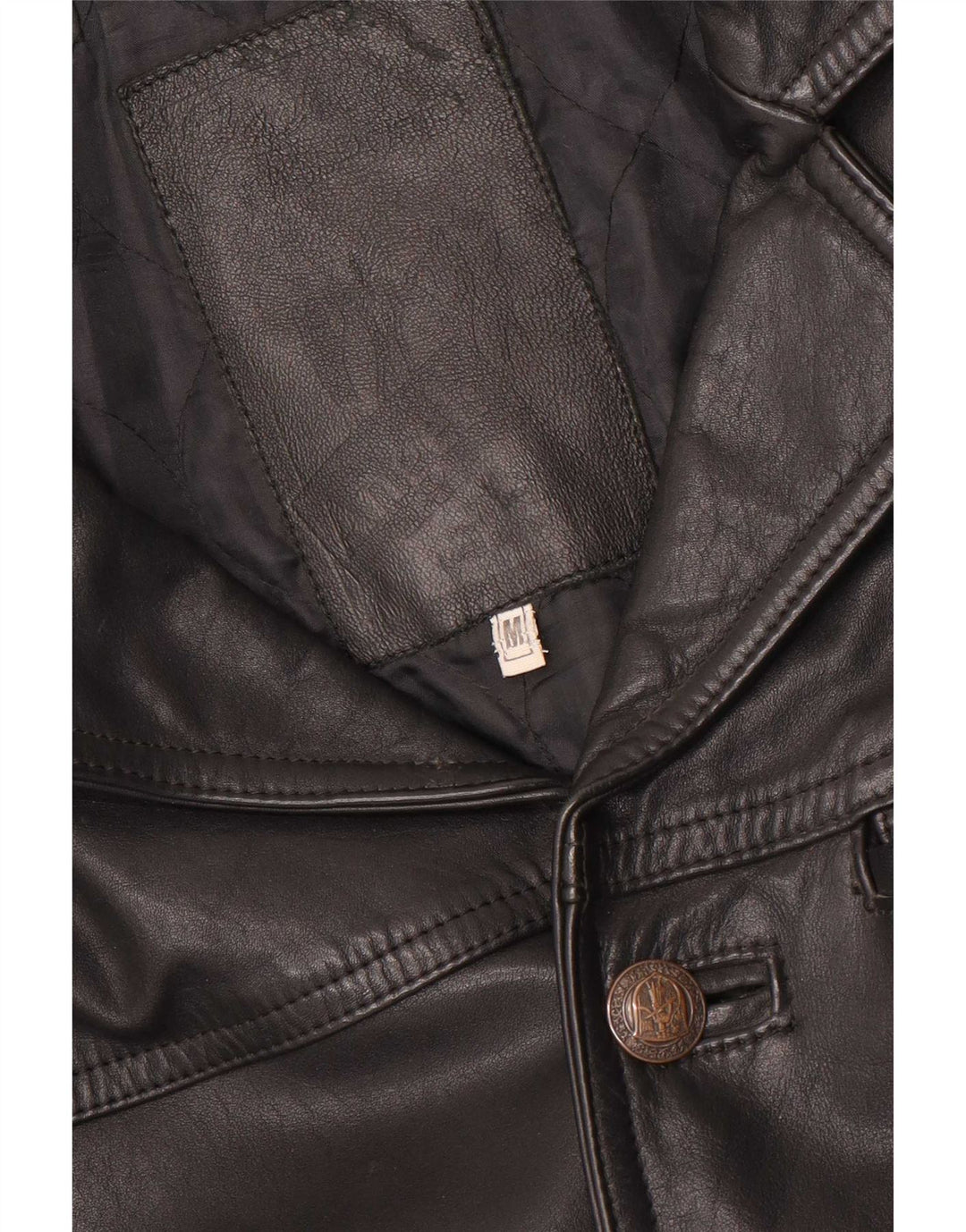 Vintage herre læderjakke UK 38 Medium Black