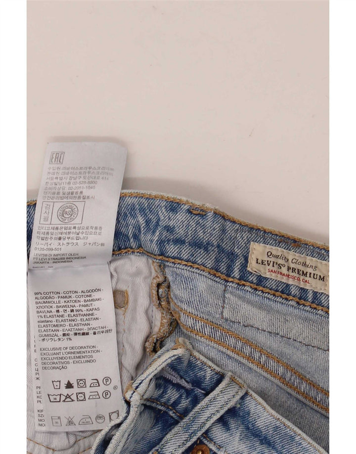 Levi's Slim Jeans til kvinder W25 L30 blå bomuld