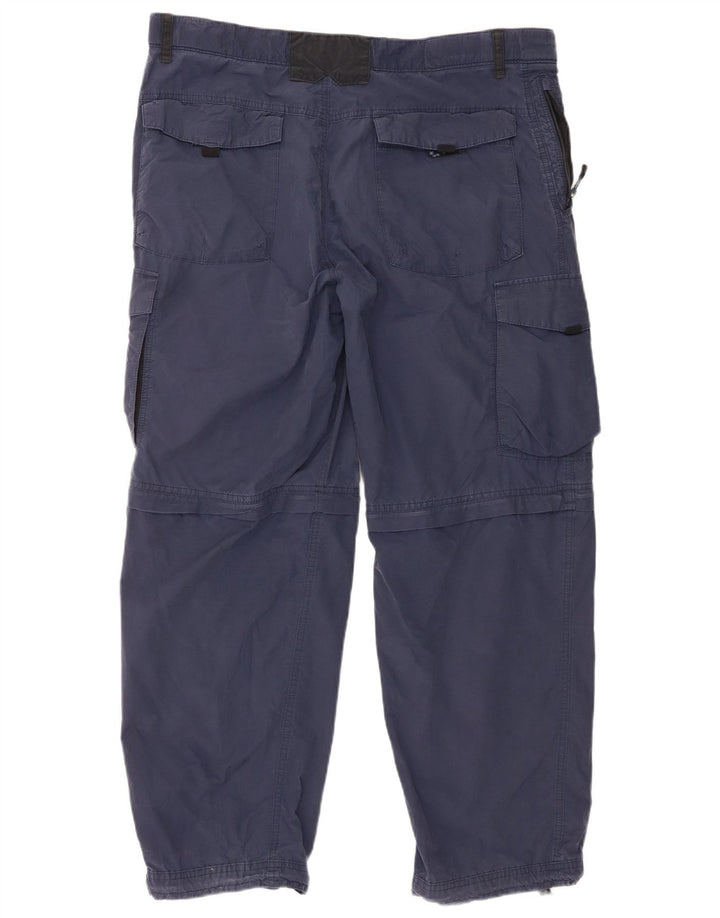 Marks & Spencer Herre Lige Regular Fit Cargo Bukser W38 L29 Marineblå