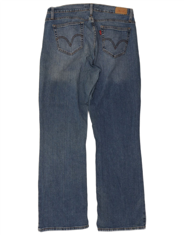 Levi's Womens 525 Curvy Bootcut Jeans US 14 Large W32 L30 Blue Cotton