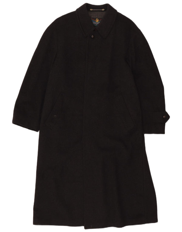 Bugatti Mens Overcoat IT 51 Large Black Wool