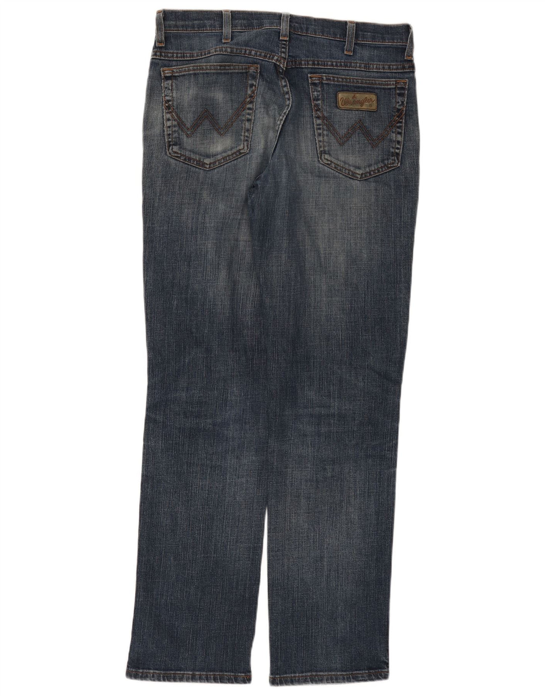 WRANGLER Herre Texas Stretch Straight Jeans W34 L32 Blå Bomuld