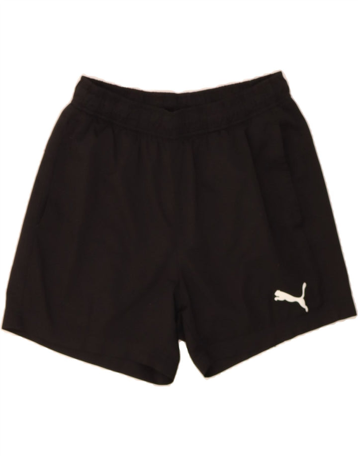 PUMA Womens Sport Shorts UK 10 Small Black Polyester Vintage Puma and Second-Hand Puma from Messina Hembry 