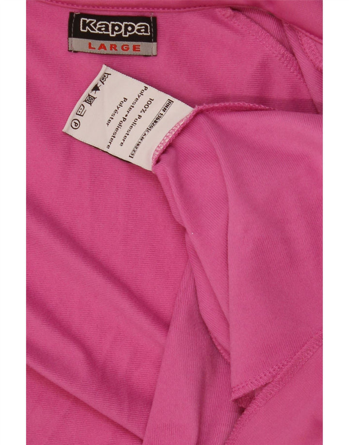 Kappa træningsdragt topjakke til kvinder UK 14 Large Pink Polyester