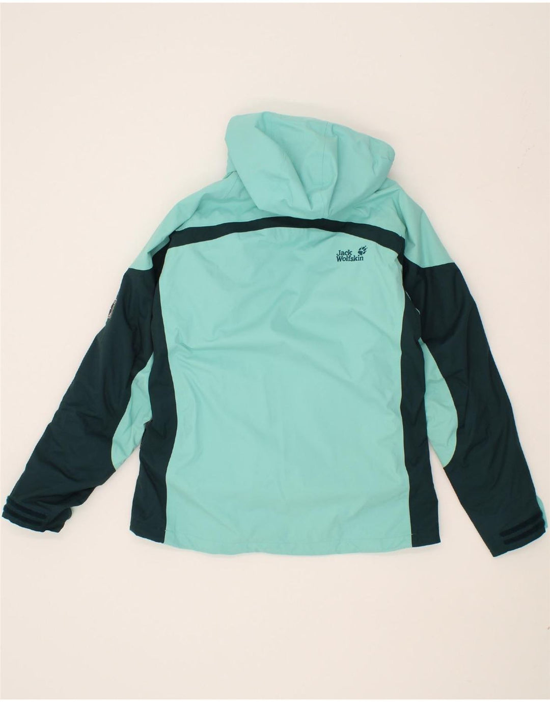 JACK WOLFSKIN Vindjakke med hætte til kvinder UK 12/14 Medium Green
