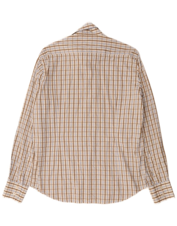 Ted Baker herreskjorte str. 3 Medium Beige ternet bomuld