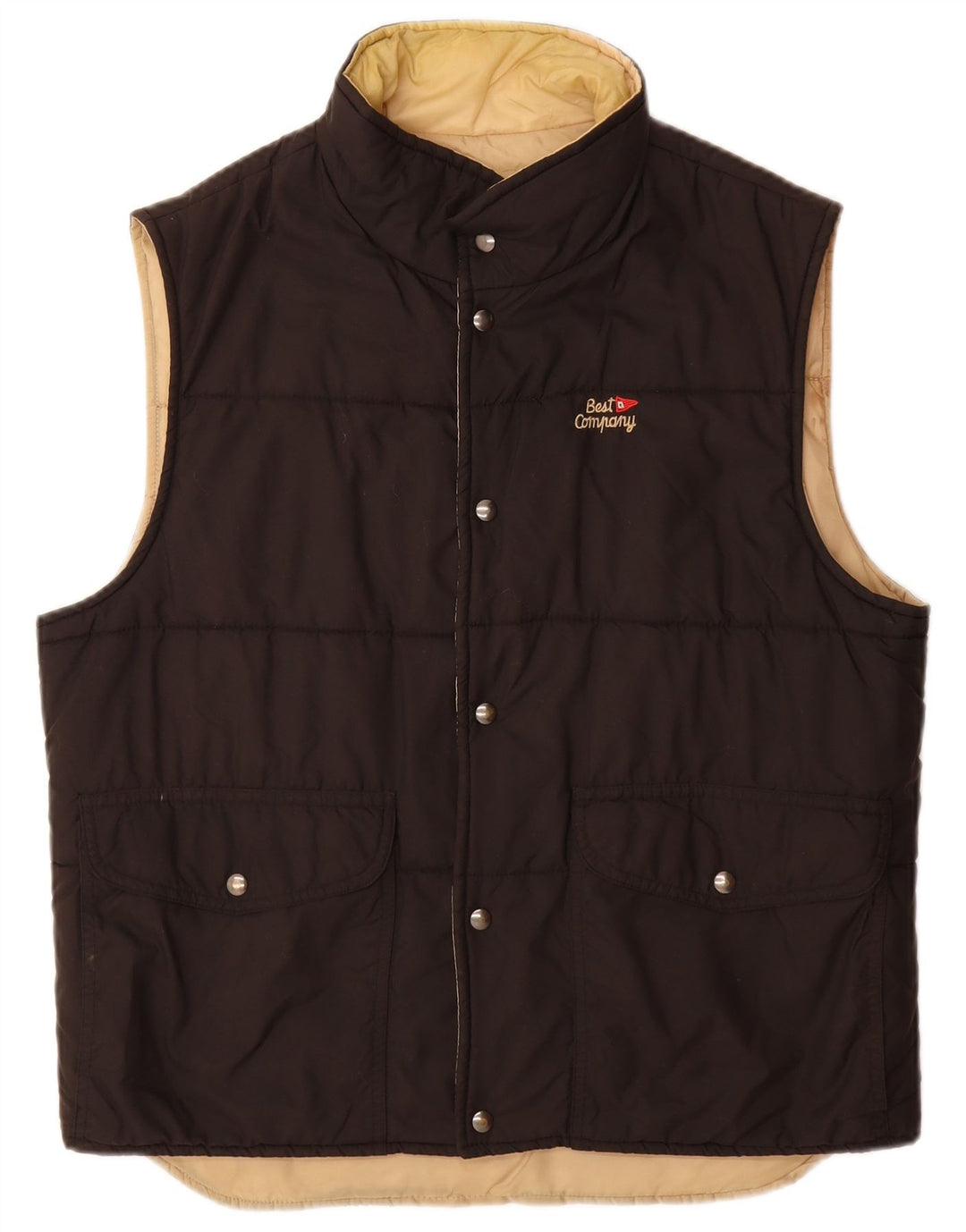 Best Company Herre Polstret Gilet UK 38 Medium Black