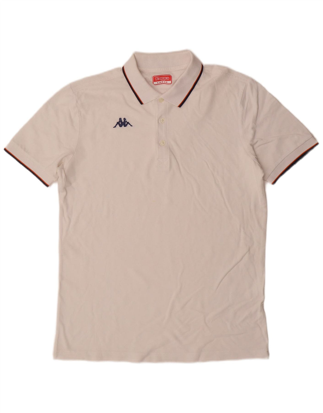 Kappa herre polo skjorte stor hvid
