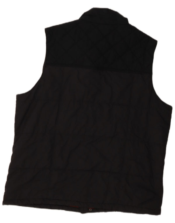 Columbia Mens Polstret Gilet UK 40 Large Navy Blue Cotton