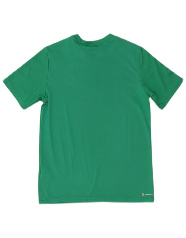 Adidas Boys Aeroready T-Shirt Top 13-14 År Grøn Polyester