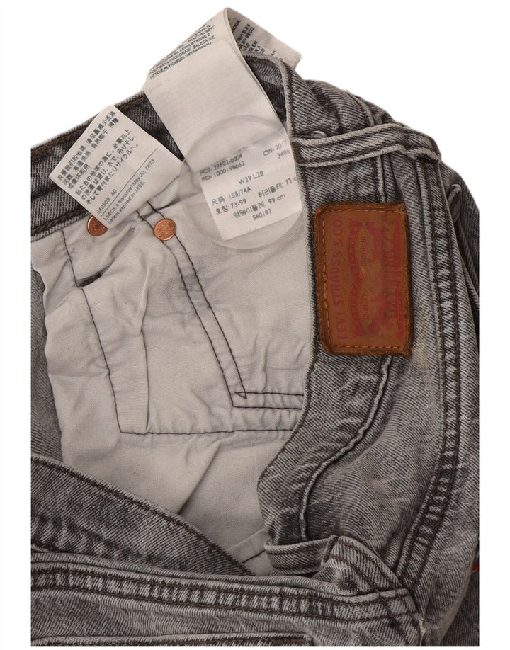 Levi's Slim Jeans til kvinder W29 L28 Grå bomuld