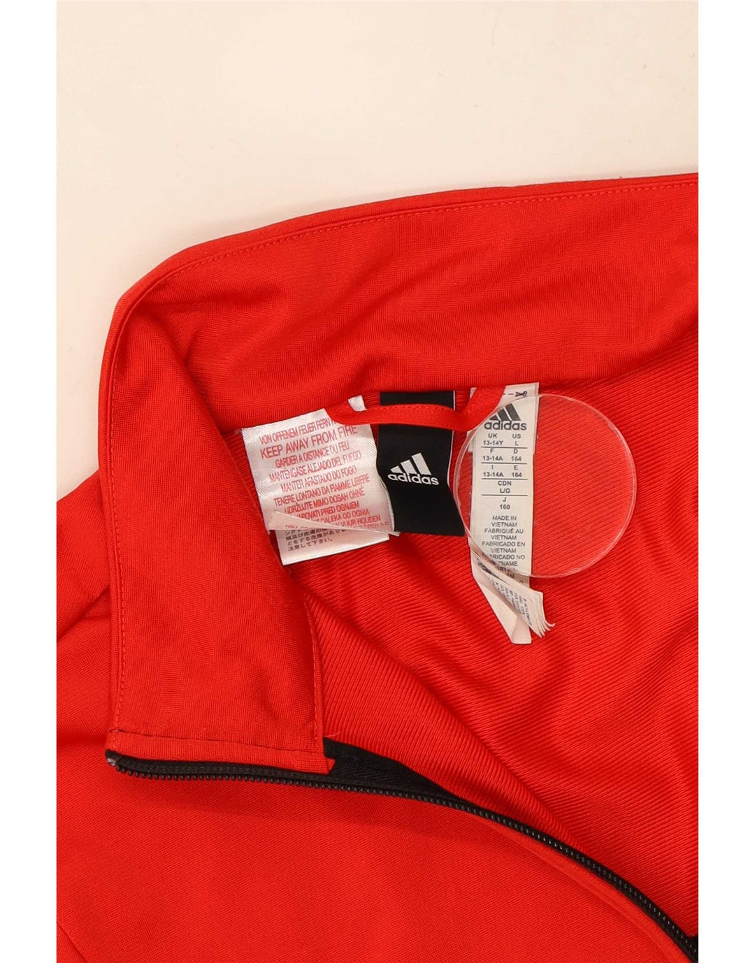 Adidas Træningsdragt Topjakke til drenge 13-14 år Rød Colourblock Polyester