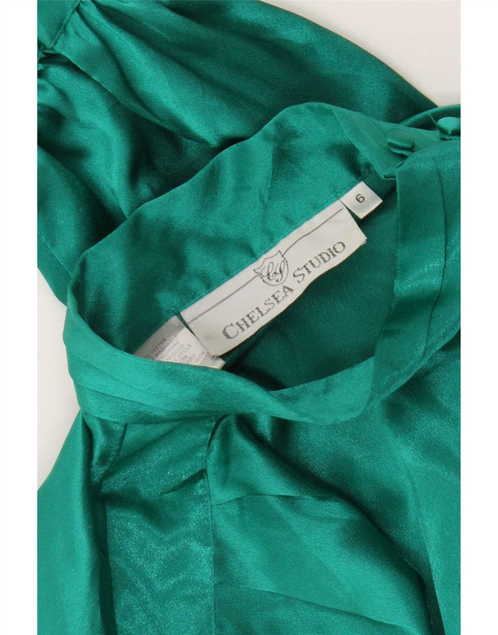 Chelsea Dame Langærmet Bluse Top US 6 Medium Green Polyester