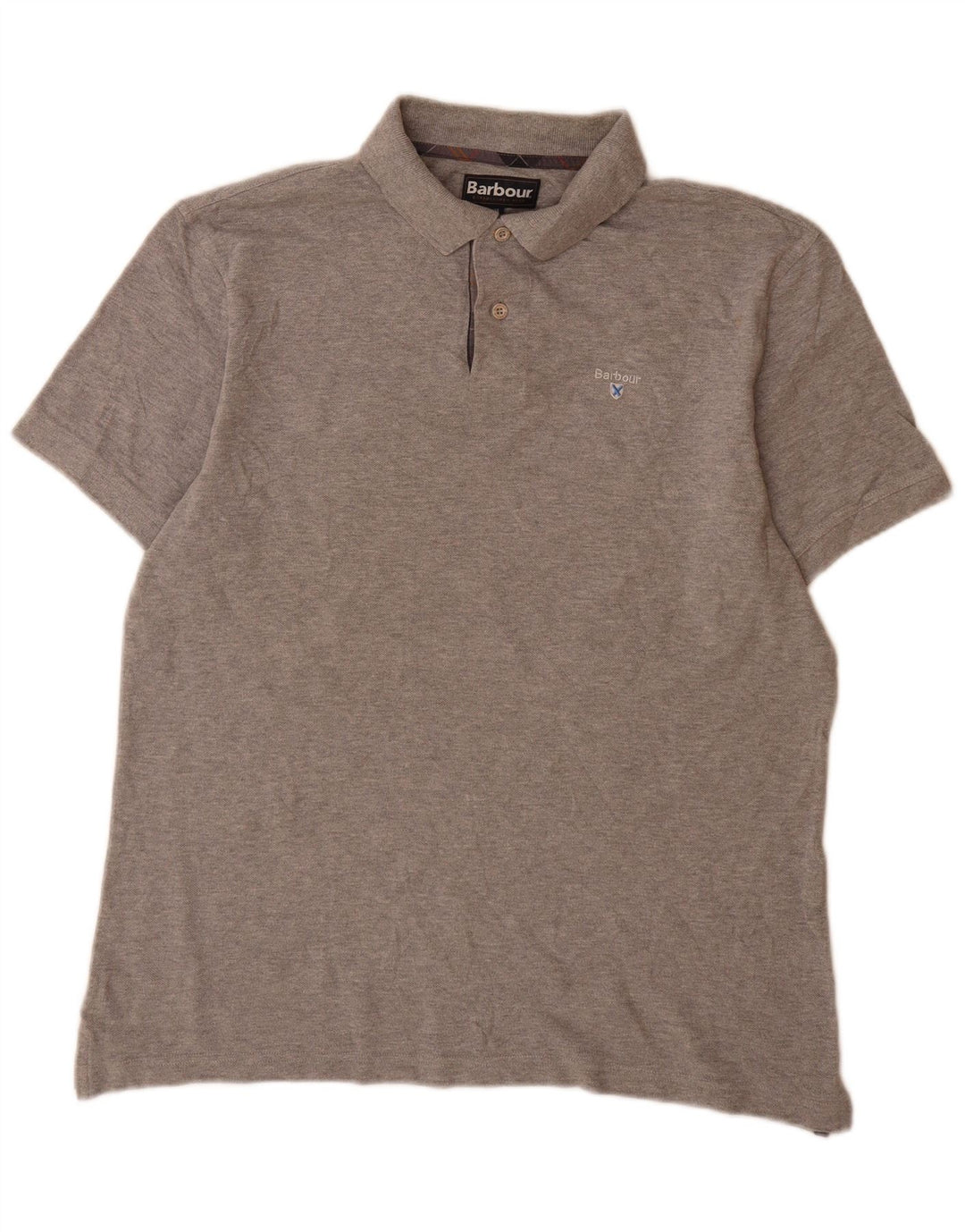 Barbour herre poloshirt XL grå bomuld