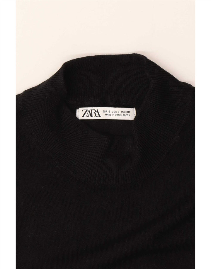 Zara Herre Kortærmet Turtle Neck Sweater Small Black