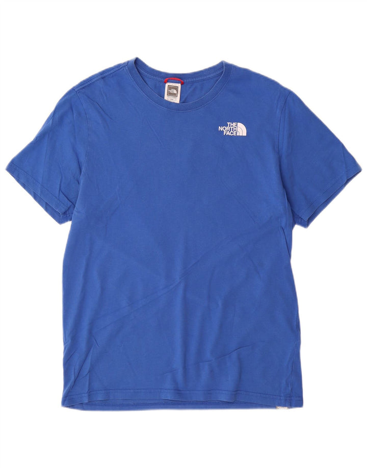 The North Face Herre grafisk T-shirt Top Medium Blue Bomuld
