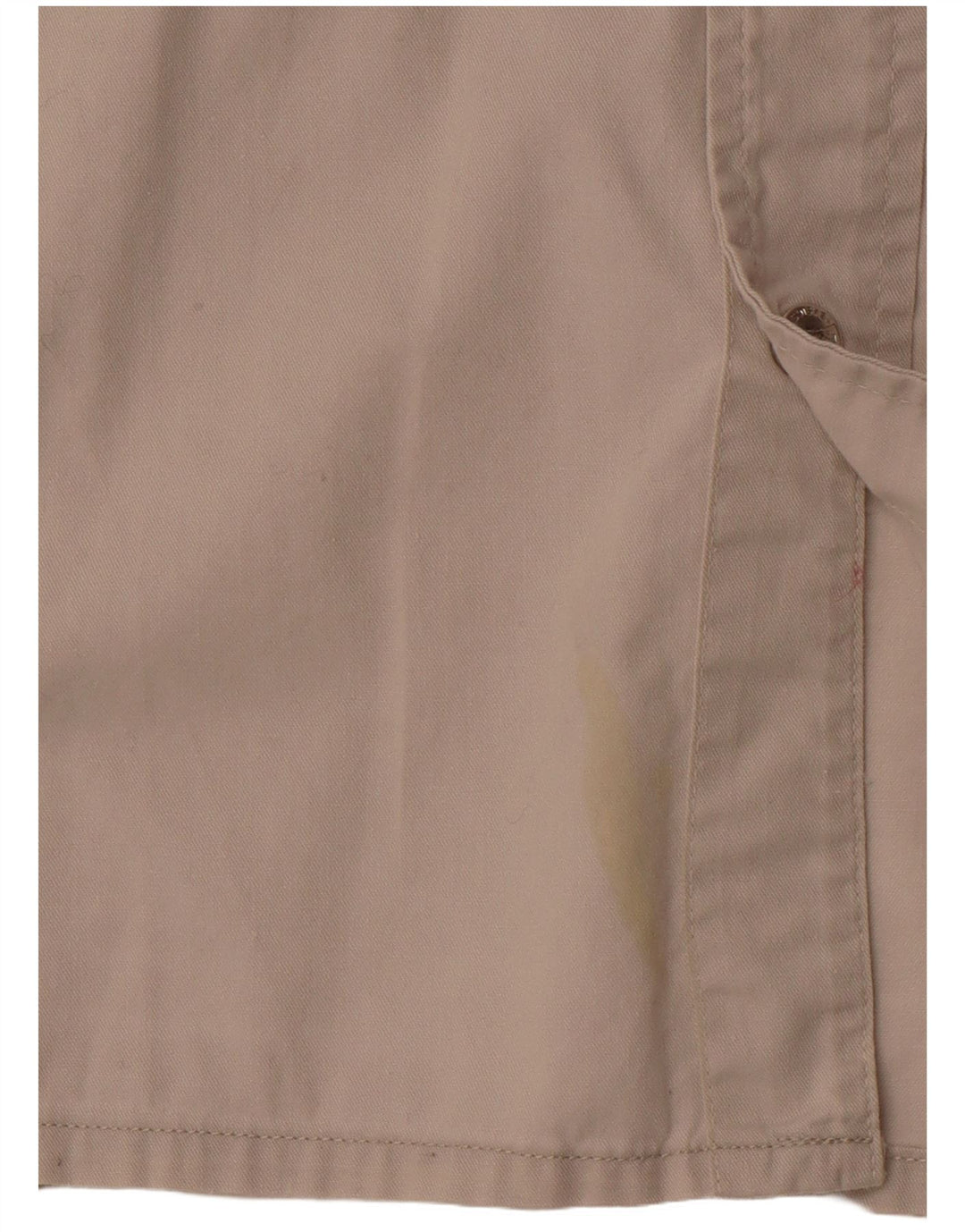 VINTAGE ærmeløs skjorte til mænd Stor beige bomuld