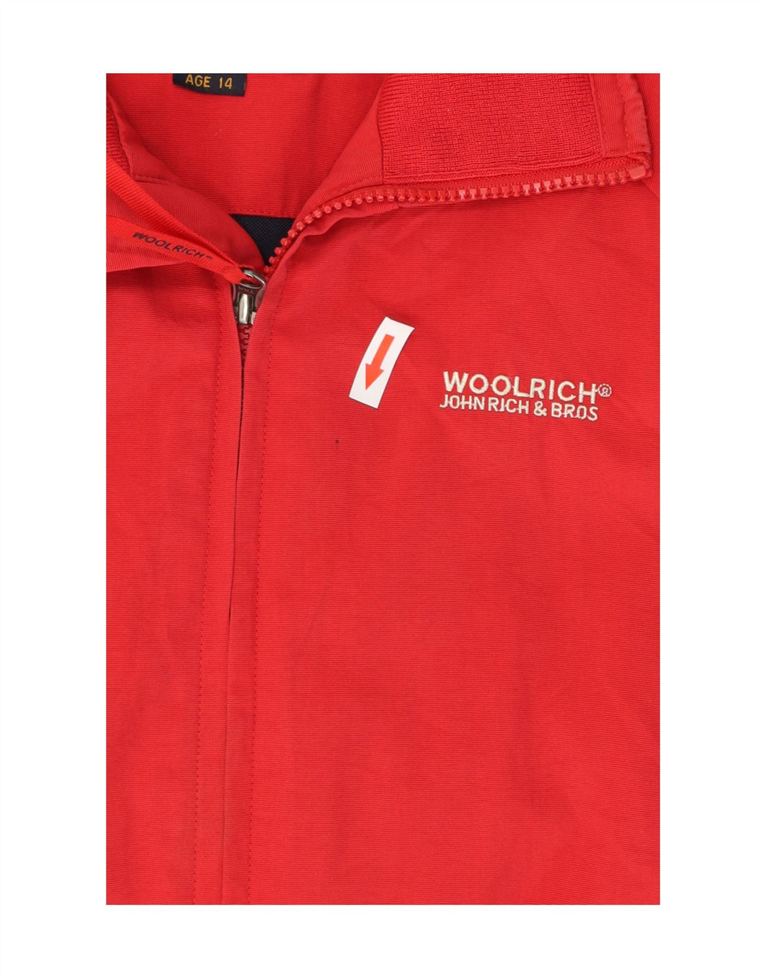 Woolrich Boys Bomber Jacket 13-14 År Rød Polyester