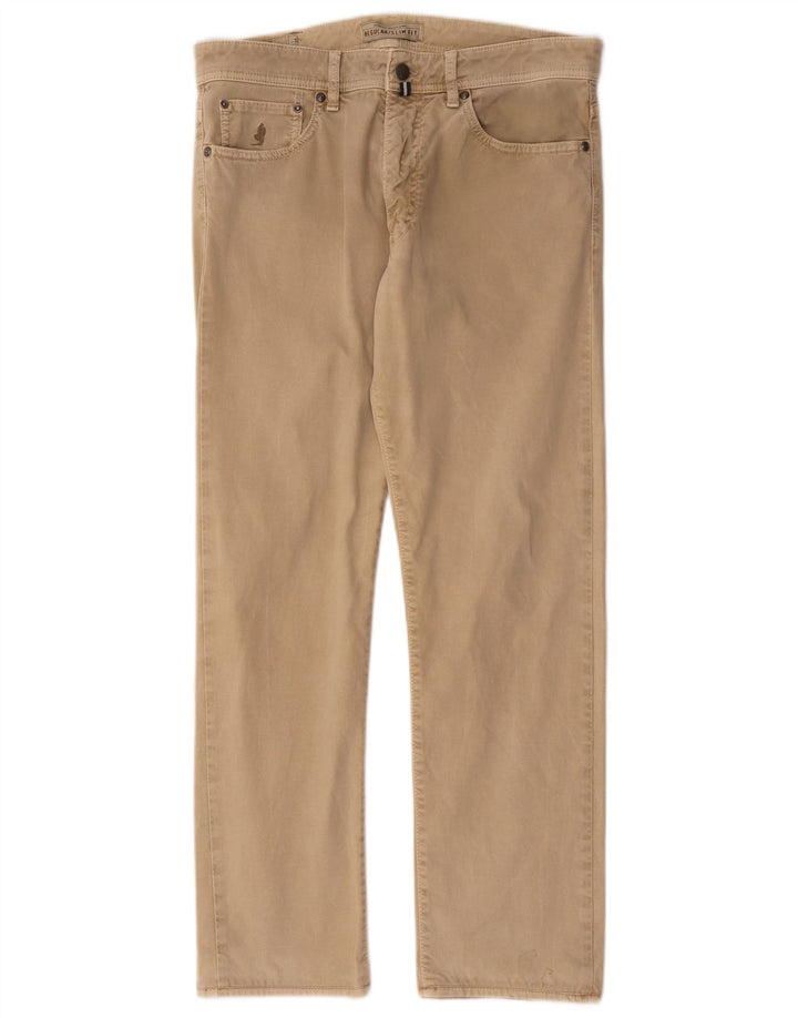Marlboro Classics Straight Casual Bukser til mænd W32 L28 Beige